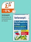 Reizhusten & Halstabletten von TETESEPT im aktuellen Müller Prospekt für 2,29 €