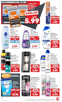 Deo Spray im Kaufland Prospekt "Hier bin ich richtig" mit 71 Seiten (Duisburg)