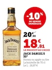 Jack Daniel's 35° en promo chez Super U Jack Daniel's 35° dans le catalogue Super U