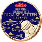 Riga-Sprotten von DOVGAN für 0,99 € bei Kaufland im Angebot Riga-Sprotten von DOVGAN im aktuellen Kaufland Prospekt