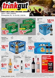 Aktueller Trinkgut GetrĂ€nkemĂ€rkte Prospekt fĂŒr Wangen (AllgĂ€u) 06.07.2026 - 11.07.2026 Trinkgut Prospekt fĂŒr Wangen (AllgĂ€u) mit 4 Seiten
