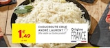 Choucroute crue - André Laurent - Intermarché Super à Calais Choucroute crue - André Laurent en promo chez Intermarché Super Calais à 1,49 €