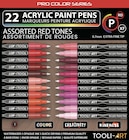 Lot De 22 Marqueurs À Peinture Acrylique Tooli-art - Pointe Extra-fine 07 Mm - Rouge - Tooli-Art - Cultura Lot De 22 Marqueurs À Peinture Acrylique Tooli-art - Pointe Extra-fine 07 Mm - Rouge - Tooli-Art à 44,99 € dans le catalogue Cultura