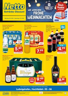 Coca Cola im Netto Marken-Discount Prospekt "DER ORT, AN DEM DU IMMER AUSGEZEICHNETE PREISE FINDEST." mit 4 Seiten (Mannheim)