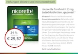 LINDA Premiumapotheke Harzgerode - nicorette freshmint 2 mg Lutschtabletten, gepresst 1 Angebot im Prospekt nicorette freshmint 2 mg Lutschtabletten, gepresst 1 bei LINDA Premiumapotheke im Harzgerode Prospekt für 29,57 €