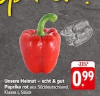 Paprika rot bei EDEKA im Weilheim Prospekt für 0,99 €