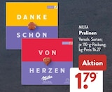 Pralinen Danke Schön im Angebot bei ALDI SÜD in Kaarst Pralinen Danke Schön Angebote von Milka bei ALDI SÜD Kaarst für 1,79 €
