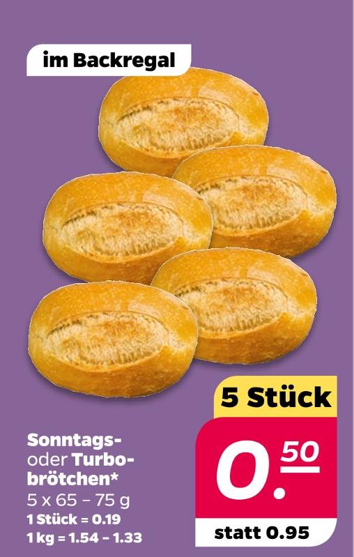 Sonntags- oder Turbobrötchen