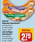 Hähnchen-Fleischwurst oder Geflügel-Fleischwurst Angebote von Gutfried bei REWE Herten für 2,79 €