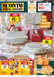 Weihnachtsdeko im Sconto SB Prospekt in Rodgau Aktueller Sconto SB Prospekt mit Weihnachtsdeko, "HO HO HOTTE PREISE", Seite 1