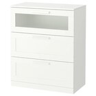 Kommode mit 3 Schubladen weiß/Frostglas Angebot in Altenstadt, Hess Kommode mit 3 Schubladen weiß/Frostglas im aktuellen Prospekt bei IKEA in Altenstadt, Hess