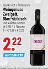 Weingenuss Zweigelt bei Trinkgut im Prospekt "" für 2,22 €