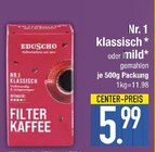 Filter Kaffee im Angebot bei E center in Regensburg Filter Kaffee Angebote von Eduscho bei E center Regensburg für 5,99 €