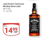 Tennessee Whiskey Black Label Angebote von Jack Daniel’s bei GLOBUS Maintal für 14,99 €