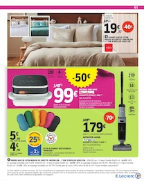Prix et réduction Electroménager cuisine dans le prospectus E.Leclerc en cours Offre Electroménager cuisine dans le catalogue E.Leclerc du moment à la page 41