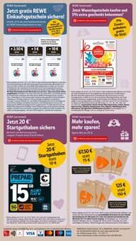 Geschenkkarte im aktuellen REWE Prospekt (Duisburg) Geschenkkarte im REWE Prospekt "Dein Markt" mit 26 Seiten (Duisburg)