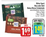 Aktuelle Ritter Sport Angebote bei E center in Fürth Aktuelles Nuss Klasse Schokolade Angebot bei E center in Fürth ab 1,49 €