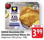 Herzstücke XXL Schweineschnitzel Wiener Art Angebote von EDEKA bei E center Trier für 3,99 €