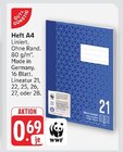 Heft A4 im Angebot bei E center in Speyer Heft A4 Angebote von WWF bei E center Speyer für 0,69 €