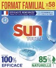 Tablettes lave-vaisselle Tout en 1* - SUN - Géant Casino à Saint-Raphaël Tablettes lave-vaisselle Tout en 1* - SUN en promo chez Géant Casino Saint-Raphaël à 7,59 €