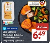 Hähnchen-Schnitte, Cordon-bleu-Art im ALDI SÜD Prospekt Hähnchen-Schnitte, Cordon-bleu-Art von Meine Metzgerei im aktuellen ALDI SÜD Prospekt für 6,49 €
