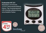Funkwecker WT 221 im Angebot bei GLOBUS in Rodgau Funkwecker WT 221 Angebote von techno line bei GLOBUS Rodgau für 4,99 €