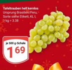 Aktuelle Weintrauben Angebote bei GLOBUS in Mannheim Aktuelles Tafeltrauben hell kernlos Angebot bei GLOBUS in Mannheim ab 1,69 €