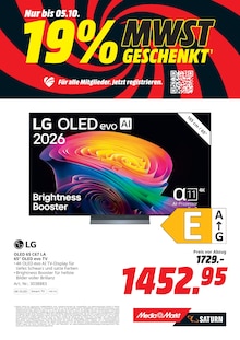 Fernseher im aktuellen MediaMarkt Saturn Prospekt (Aalen) Fernseher im MediaMarkt Saturn Prospekt "19% MWST GESCHENKT" mit 28 Seiten (Aalen)