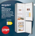 Kühl-/Gefrierkombination im V-Markt Prospekt Kühl-/Gefrierkombination von exquisit im aktuellen V-Markt Prospekt für 379,00 €