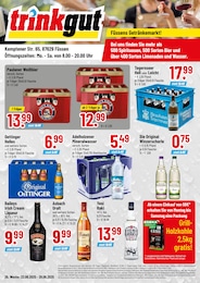 Trinkgut Prospekt für Füssen mit 4 Seiten Trinkgut Prospekt für Füssen: "Füssens Getränkemarkt!", 4 Seiten, 23.06.2025 - 28.06.2025