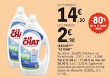 Lessive - LE CHAT en promo à 2,90 € chez E.Leclerc Lessive - LE CHAT dans le catalogue E.Leclerc