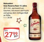 Aktuelles Gran Reserva Rum 15 Jahre Angebot bei GLOBUS in Jena ab 27,99 €