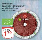 Bio Salami Angebote von Wiltmann bei GLOBUS Hoyerswerda für 1,79 €