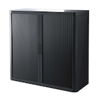 Armoire basse à rideaux noir - Bureau Vallée à Valenciennes Armoire basse à rideaux noir en promo chez Bureau Vallée Valenciennes à 249,00 €