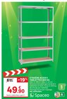 Étagère acier 5 tablettes 300 kg - SPACEO - Leroy Merlin à Ivry-sur-Seine Étagère acier 5 tablettes 300 kg - SPACEO en promo chez Leroy Merlin Ivry-sur-Seine à 49,90 €