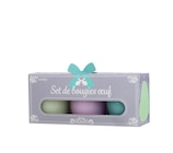 Coffret de 3 bougies en forme d'oeuf dans le catalogue Carrefour