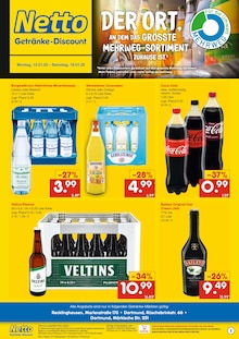 Cola im Netto Marken-Discount Prospekt "DER ORT, AN DEM DU IMMER AUSGEZEICHNETE PREISE FINDEST." mit 2 Seiten (Herten)