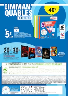 Catalogue E.Leclerc à Plouguernével cette semaine, valable du 19/08/2025 au 30/08/2025 Prospectus E.Leclerc à Plouguernével, "E.LECLERC", 24 pages de promos valables du 19/08/2025 au 30/08/2025