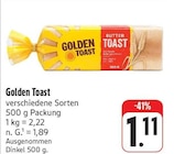 Golden Toast im Angebot bei EDEKA in Dresden Golden Toast Angebote bei EDEKA Dresden für 1,11 €