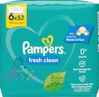 Feuchttücher Fresh Clean (6 x 52 Stück) von Pampers im aktuellen dm-drogerie markt Prospekt