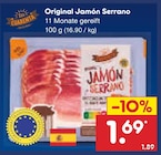 Netto Marken-Discount Osterburken - Original Jamón Serrano Angebot im Prospekt Original Jamón Serrano bei Netto Marken-Discount im Osterburken Prospekt für 1,69 €