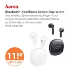 Audiogeräte im V-Markt Prospekt Bluetooth-Kopfhörer Action One von hama im aktuellen V-Markt Prospekt für 11,00 €