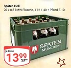 Hell im Angebot bei GLOBUS in Jena Hell Angebote von Spaten bei GLOBUS Jena für 13,99 €