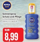 Sonnenspray Schutz und Pflege Angebote von NIVEA bei Kaufhaus Stolz Schwerin für 8,99 €
