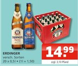 ERDINGER im Angebot bei Getränke Oase in Rheda-Wiedenbrück ERDINGER Angebote von ERDINGER bei Getränke Oase Rheda-Wiedenbrück für 14,99 €