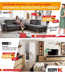 Möbel Kraft Prospekt für Hamburg mit 6 Seiten Möbel Kraft Prospekt für Hamburg: "Schöner Wohnen zum besten Preis!", 6 Seiten, 14.09.2022 - 18.10.2022