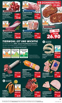 Schweinebauch im Kaufland Prospekt "Hier bin ich richtig" mit 58 Seiten (Cottbus)