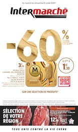 Catalogue Intermarché avec 44 pages de promos Prospectus Intermarché, "-60% DE REMISE IMMÉDIATE SUR LE 2ÈME", pages, 08/07/2025 - 20/07/2025