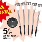 Set de 5 torches solaires dans le catalogue Maxi Bazar