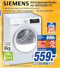 Wärmepumpentrockner WQ33G2D175 Angebote von SIEMENS bei expert Lüdenscheid für 559,00 €